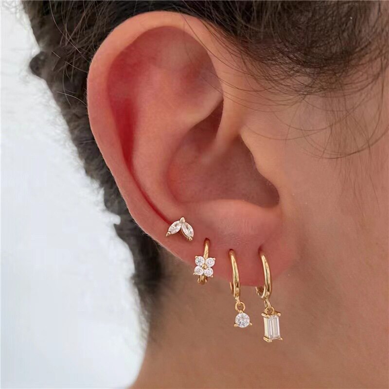 Earrings set for women including niche ear studs耳饰女 - 实物图