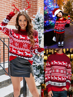Autumn 2023 Winter Casual Knitwear Christmas Couple Sweater