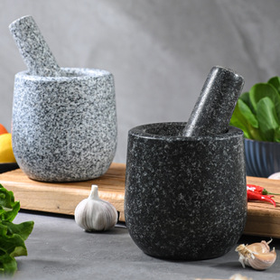 Household garlic masher stone garlic mortar and medicine