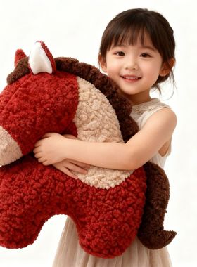 Year of the Horse Pillow Alien Plush Doll Gift新年车载礼物