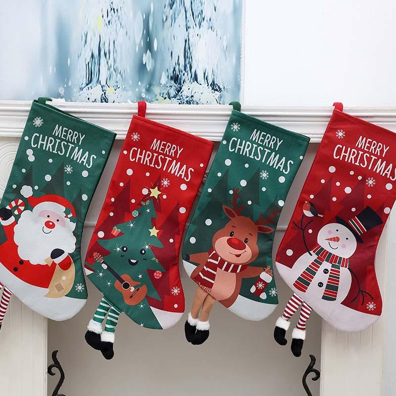 Christmas Stocking Decoration Gift Bag Pendant圣诞袜装饰袜