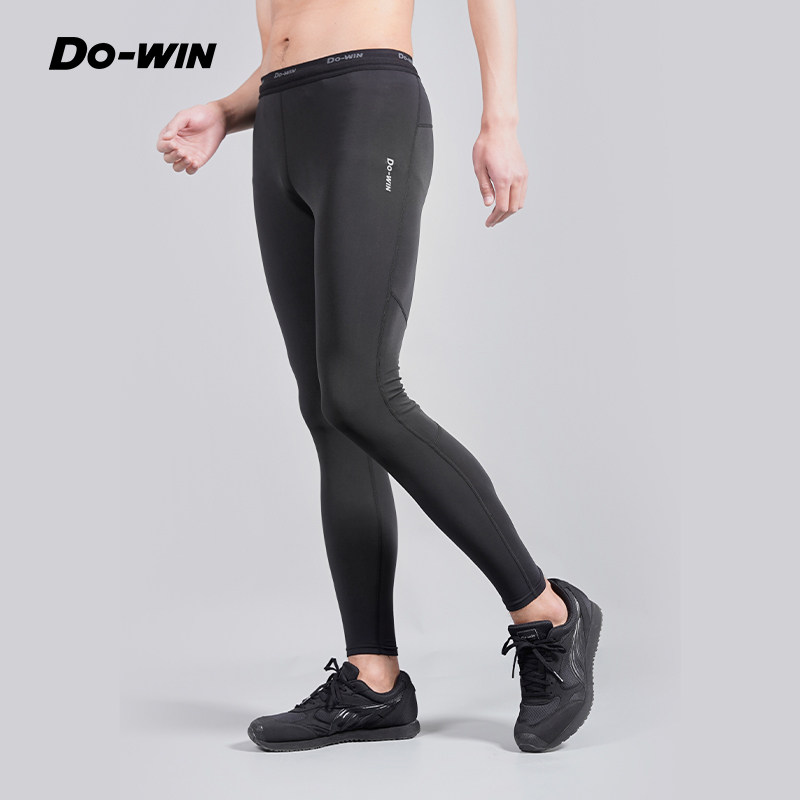 多威九分裤男女秋冬专业跑步紧身训练裤田径运动裤3502003