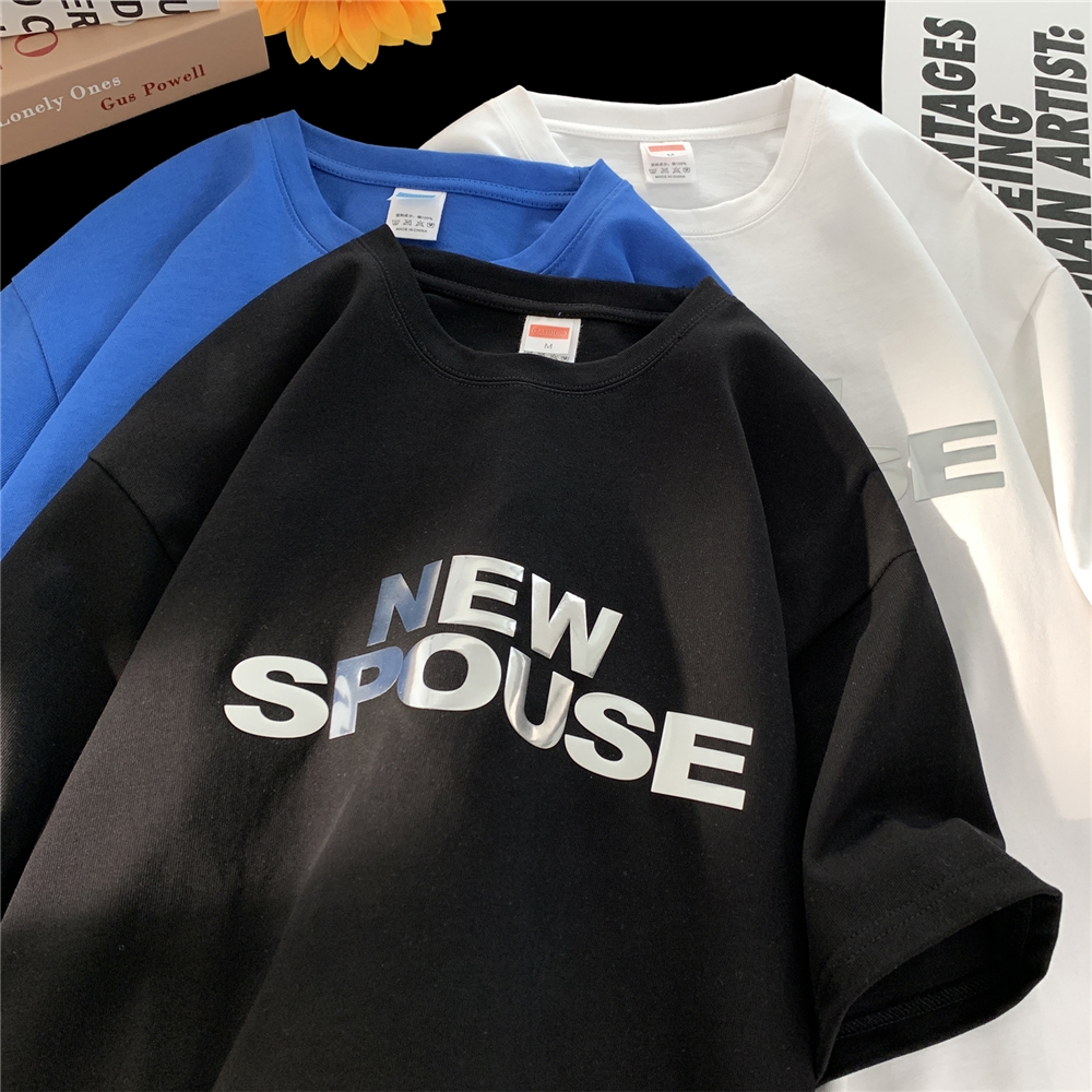 psobrond店oaoo蒙马特青港潮先生高质量纯棉260克亮面硅胶短袖T恤