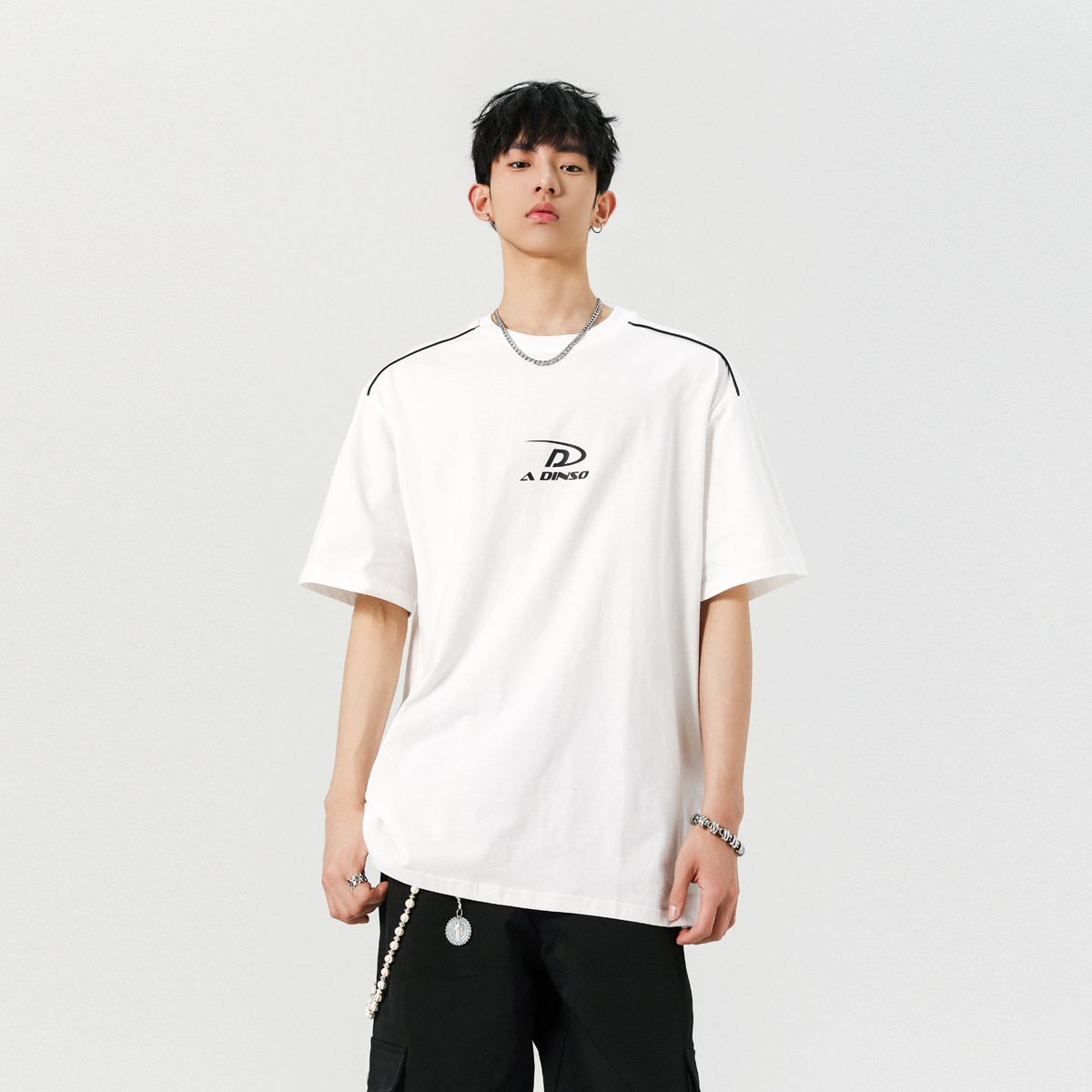 2025夏季新款宽松圆领短袖T恤