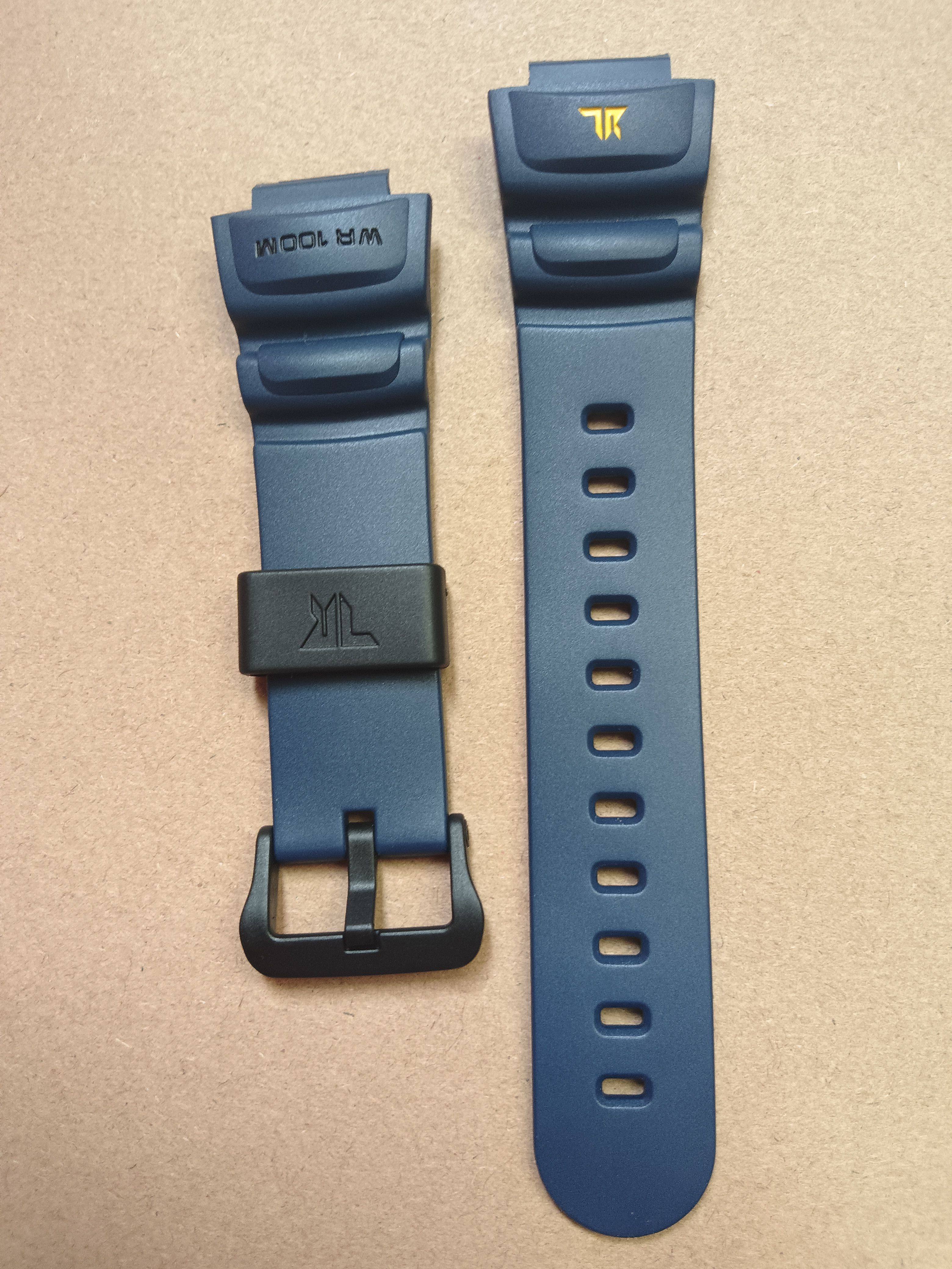 卡西欧手表配件表带trt-100h树脂手表带正品原装