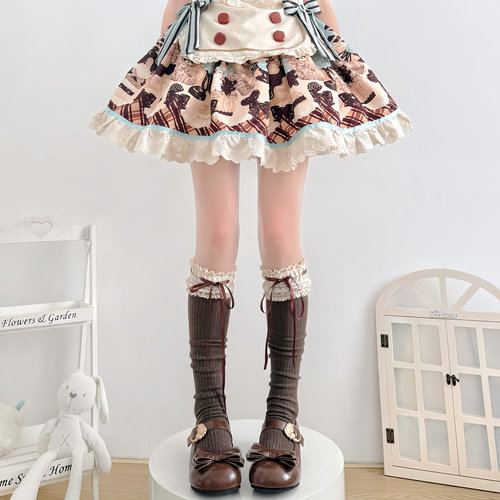 日系lolita小腿袜秋冬保暖