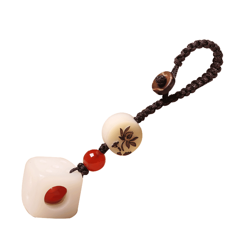 玲珑骰子安红豆成品初遇风吊坠