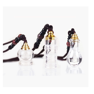 宫妃天然白水晶舍利塔水晶吊坠楞严咒舍利瓶甘露丸佛塔装藏舍利子