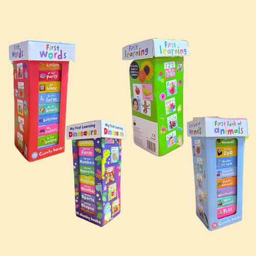 正版英文原版迷你手提套装10册First words儿童单词学习启蒙认知