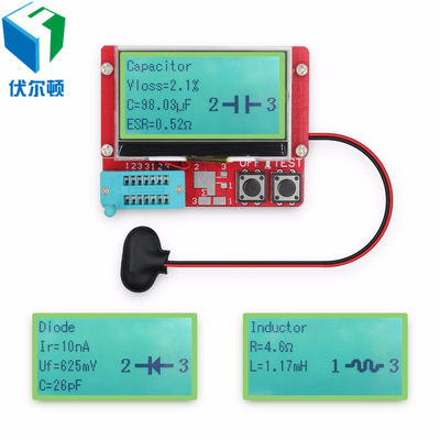 图形显示晶体管测试仪电感ESR表电阻表电容表 包邮