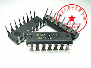 CD4518BE TI  DIP16〖正品原装〗赛格市场G332室实体店 现货
