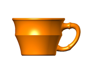 精雕图竹节杯茶壶茶杯茶具stl三维立体图圆雕图2D3D图电脑雕刻图