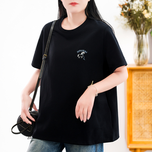 马到成功刺绣 打底体恤 经典 百搭套头加厚棉质T恤 重磅290g基础款