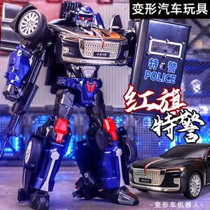 变形汽车玩具模型金刚机器人恐龙钢索手办儿童男孩生日礼物益智力