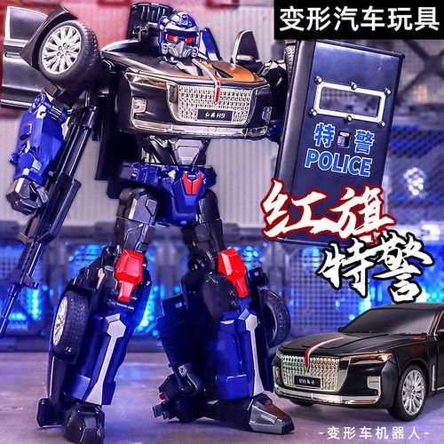 变形汽车玩具模型金刚机器人恐龙钢索手办儿童男孩生日礼物益智力