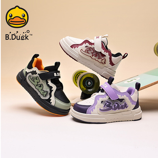 皮面跑步休闲童鞋 B.Duck小黄鸭儿童鞋 新款 2025年秋季 子男童运动鞋