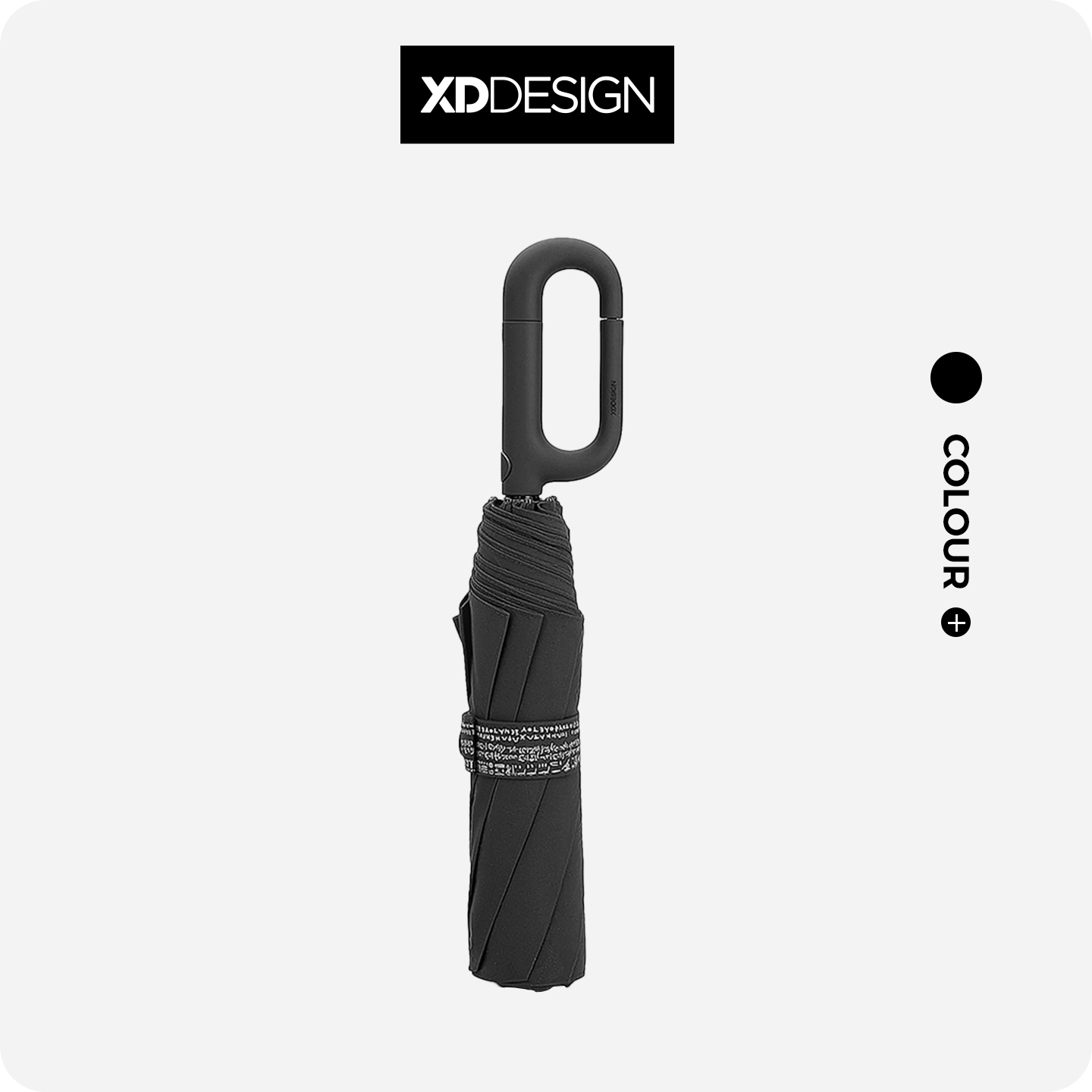 xddesign雨伞速干黑色自动