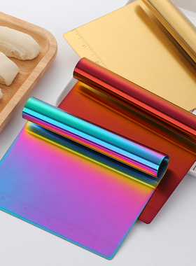 不锈钢切面刀创意多种用途切面条刮肠粉圆弧手柄切面团神器