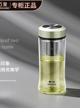 万象商务单层玻璃杯鹅蛋杯大肚杯男女士车载茶杯水杯子U316/U317