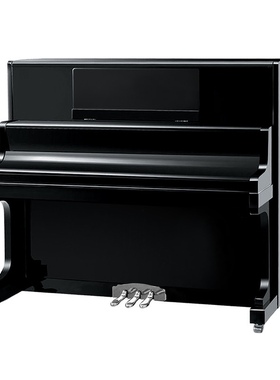 博美 M-132HB 黑色亮光立式钢琴配升降琴凳/琴披 配防潮管/湿度计