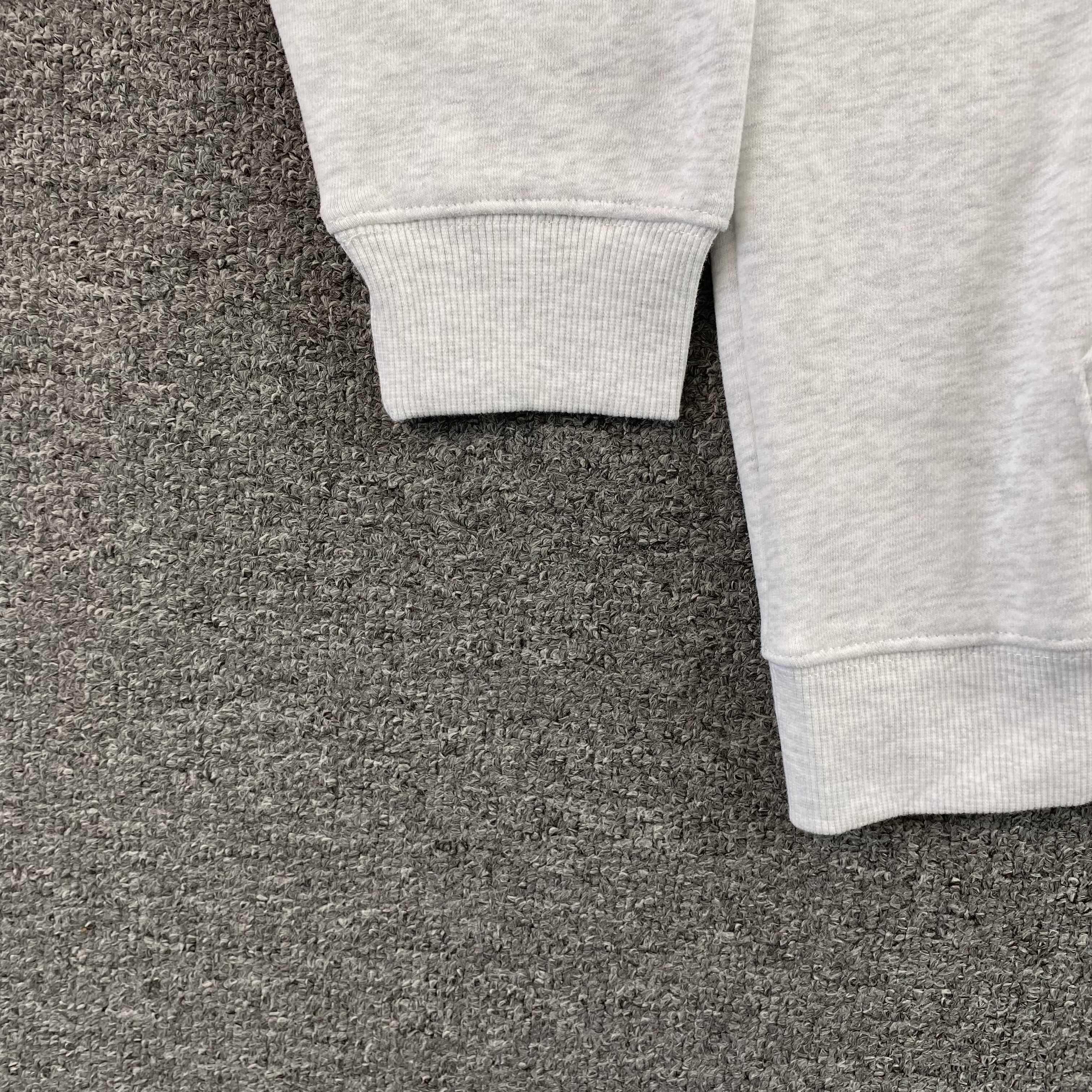 thumbnail for Trendy fashion blurred flame logo print fleece hooded sweatshirt