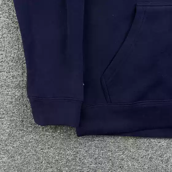Trendy and Fashionable Letter Print Horse Riding Character Long-Sleeve Logo Fleece-Lined Zip-Up Hoodie