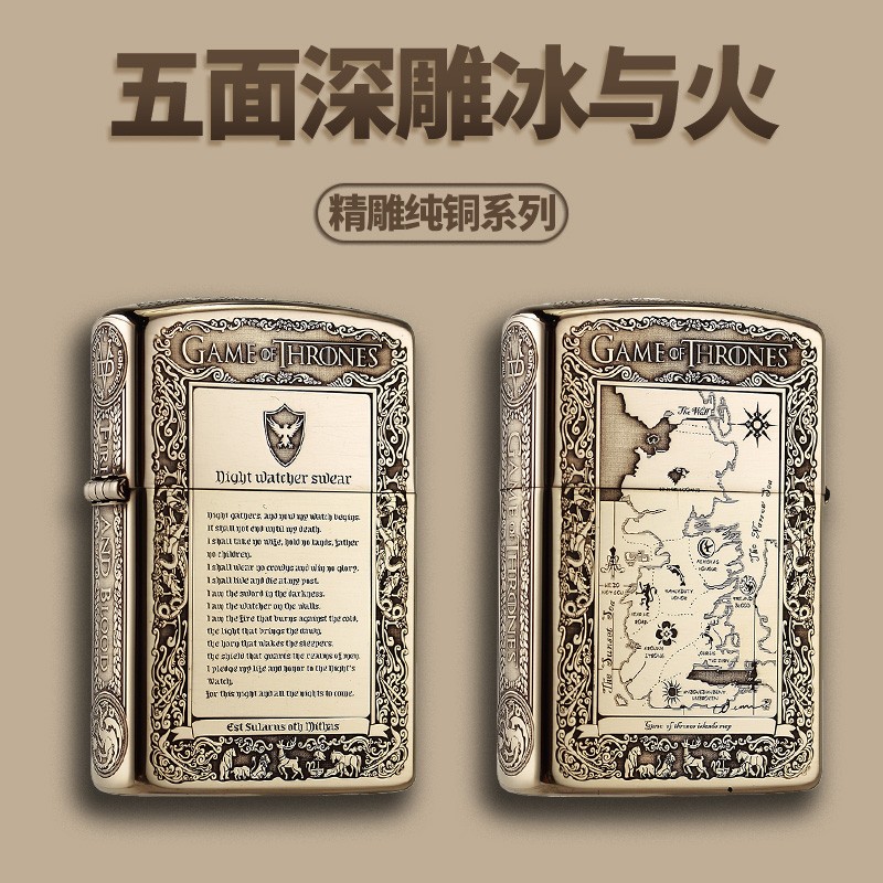 ZORRO佐罗正品煤油黄铜打火机防风个性创意复古新年礼物送男友
