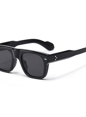 三钉镜新款塑料框眼镜个性时尚箭头米钉太阳镜欧美潮流街拍墨镜