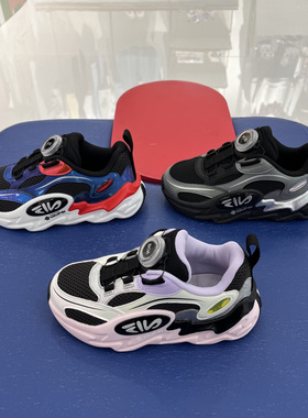 斐乐FILA童鞋冬季男女童复古跑鞋 运动酷跑鞋K14B241111/241107