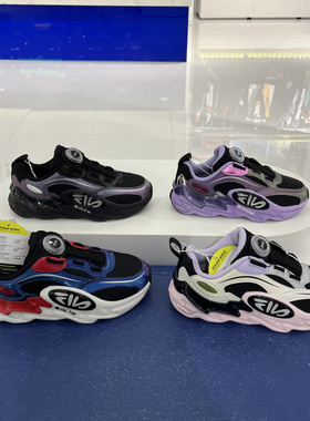 斐乐FILA童鞋23冬季男女童酷跑运动鞋 复古跑鞋K15B241104/241115