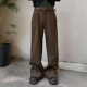 男女长裤 14GSL小众设计感山本风复古明线微喇叭垂感西裤 PCGO