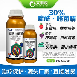 30%啶酰·咯菌腈草莓葡萄黄瓜白粉菌核灰霉病凯泽适乐时杀菌农药