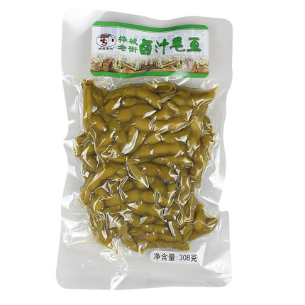 桦城老街卤汁毛豆308g黑鸭味麻辣味毛豆开袋去壳即食零食量大优惠