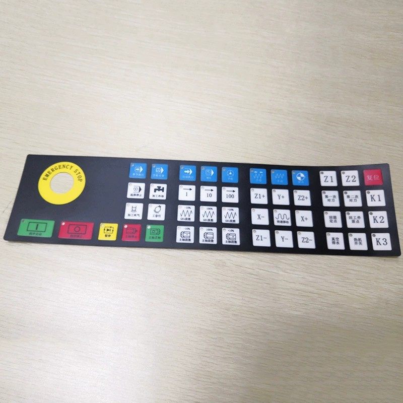 工厂加急定制做薄膜开关面板按键面贴面膜PVC按键面贴FPC触摸打样