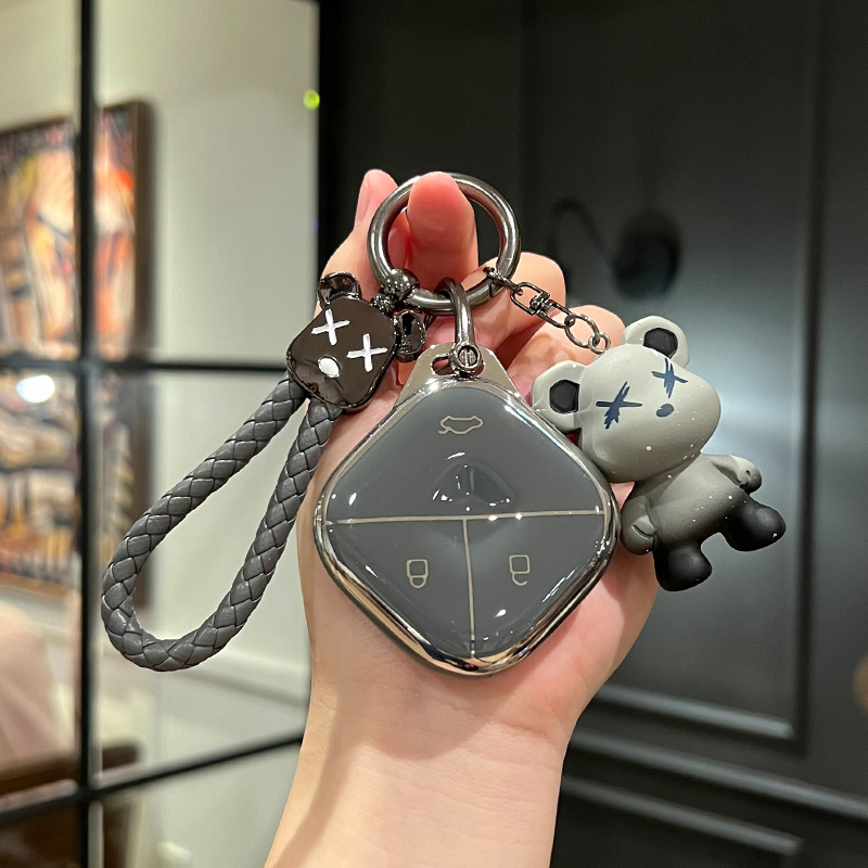 适用于五菱宏光缤果钥匙套高级灰