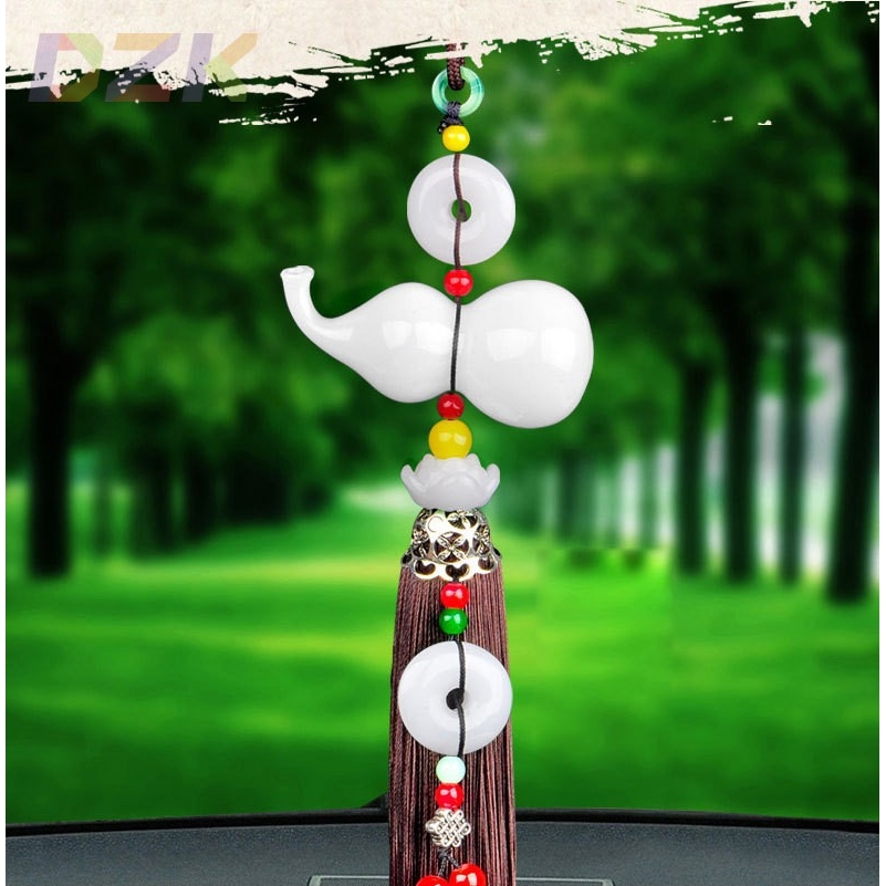 香水空心葫芦汽车挂件平安扣吊坠莲花车内吊坠水晶车吊饰高端z7