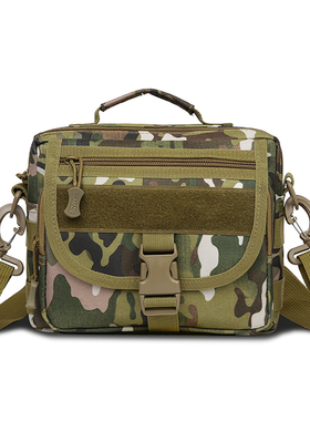 多功能腰包男士户外单肩包防水路亚包迷彩骑行手机包战术斜挎男包