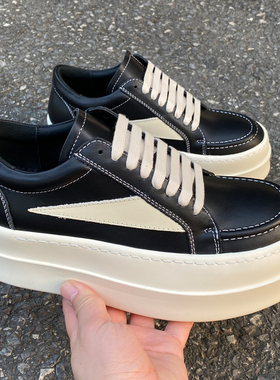 2025ss厚底潮 RO FABLED 低帮鞋男鞋真皮板鞋双层底系带鞋增高女