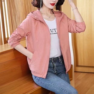 2025新款爆款早秋外套女春秋款时尚百搭小个子上衣连帽短款风衣女
