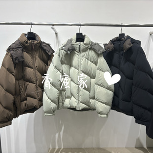 2025年冬专柜正品 速写男装 连帽羽绒服9P0C13780吊牌2295 香蜜