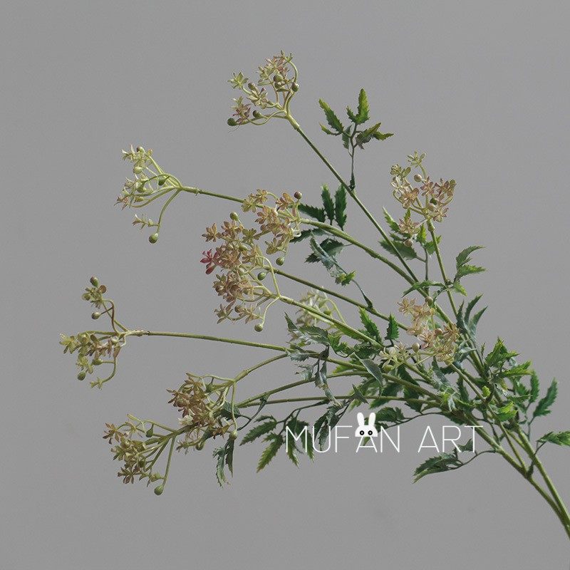 客厅装饰仿真花水草野花塑料假花小花束室内婚庆装饰摆件拍照道具