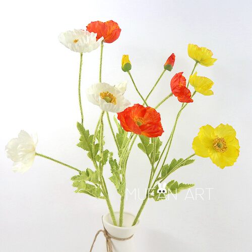 仿真植绒客厅摆件装饰花