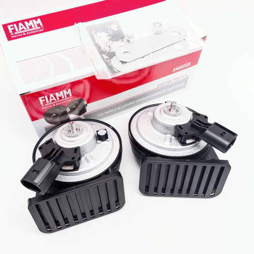 FIAMM超响喇叭改装大众途锐揽巡途岳威然CC汽车蜗牛鸣笛高低音12v