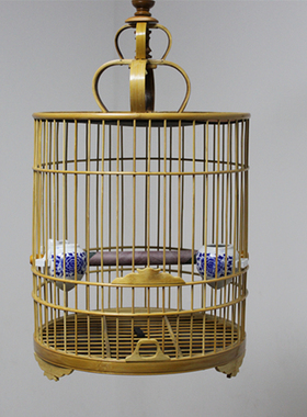 画眉鸟笼 包邮鸟笼全套配齐鸟笼子洗澡笼竹制鸟笼手工笼装修鸟笼