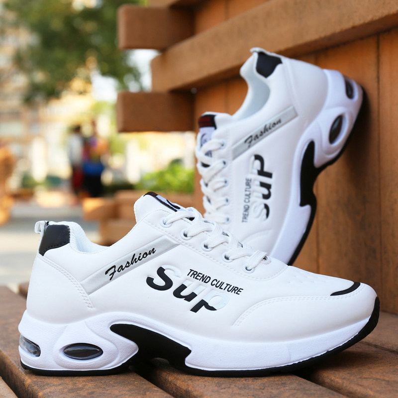 男鞋秋冬季新款休闲运动鞋防水防滑跑步皮面潮流防臭百搭软底鞋子