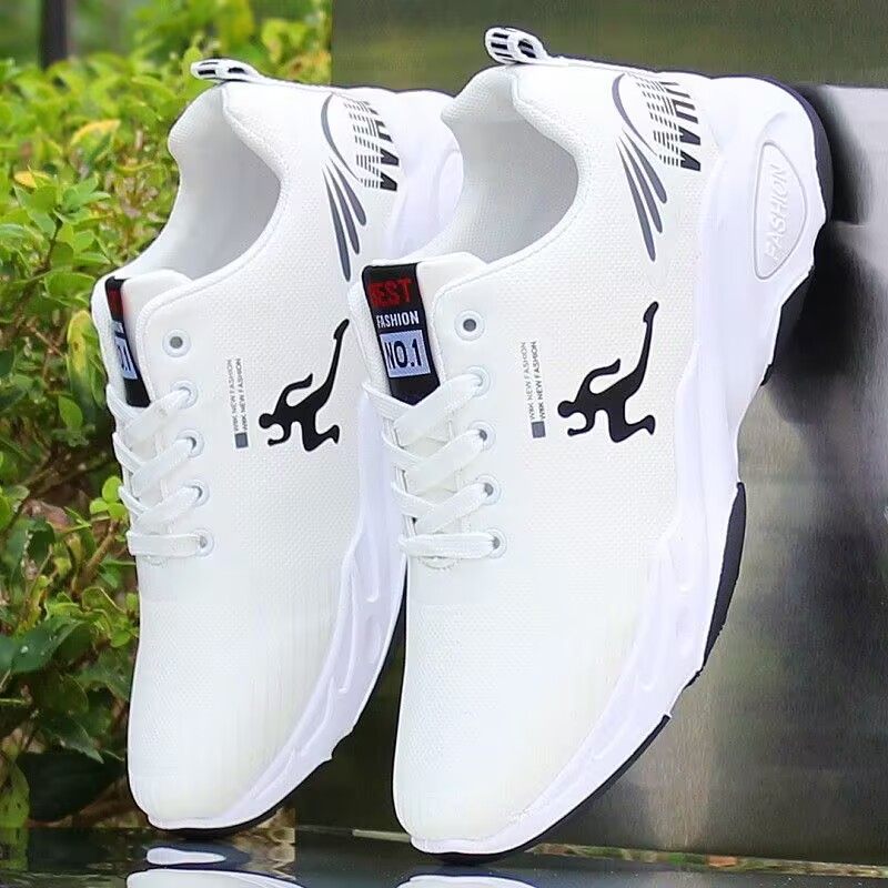 男士跑步鞋秋季新款百搭休闲鞋旅游鞋防水防滑运动鞋韩版潮流男鞋