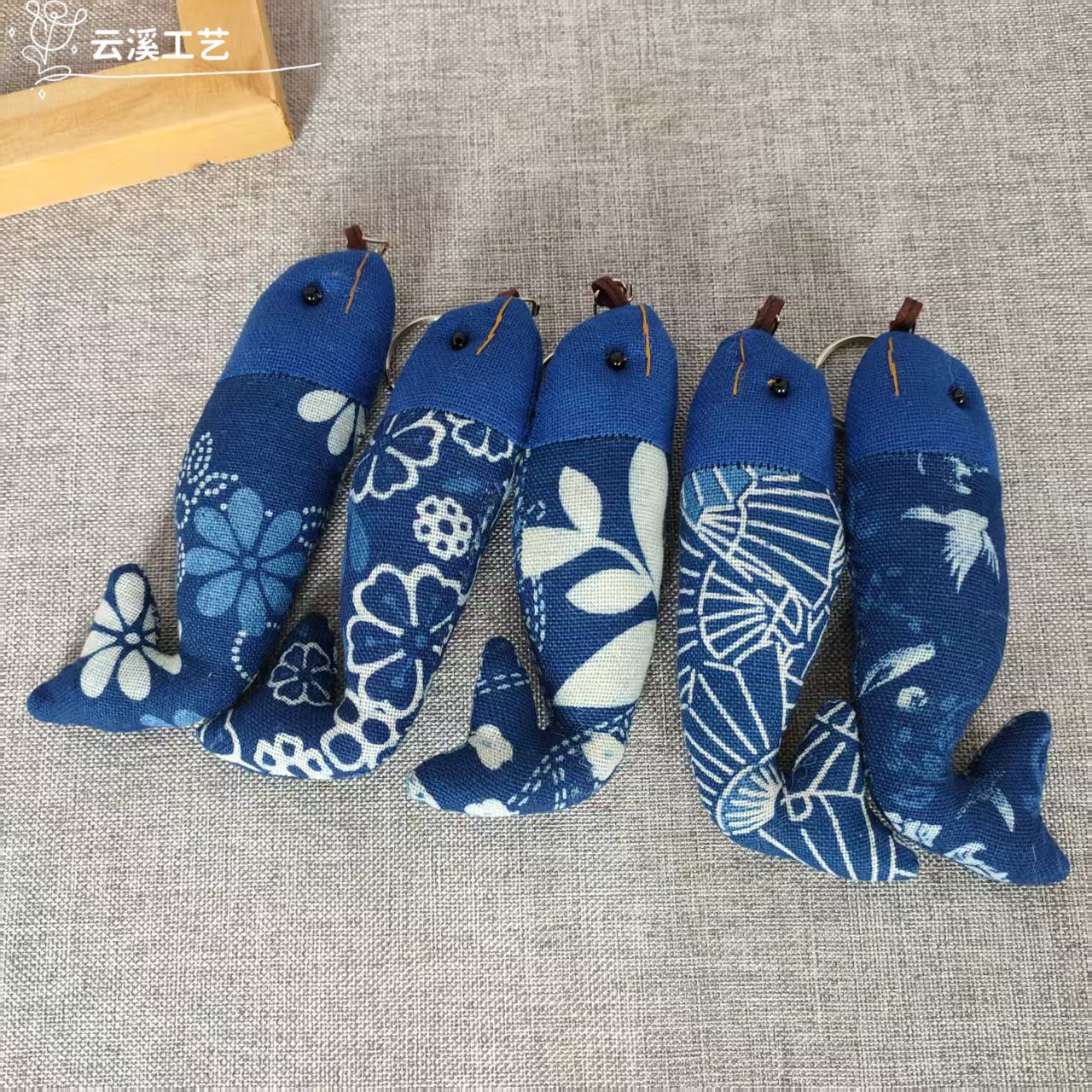 手工可爱小鱼包包挂件年年有鱼民族风创意钥匙扣挂饰旅游纪念礼品