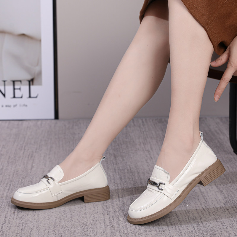 一脚蹬英伦风春夏百搭休闲女鞋4142舒适软底乐福鞋防滑橡胶底穿搭