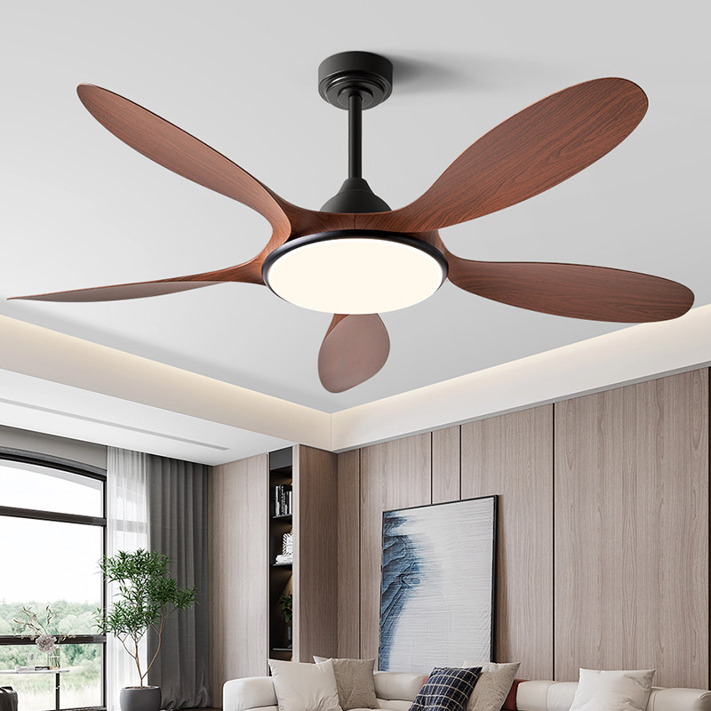 风扇灯2025年新款木纹静音56寸大风力商用家用餐厅电扇灯吊扇灯