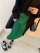 气质针织半身裙秋冬女中长款 2025新款 直筒包臀裙高腰显瘦一步裙冬